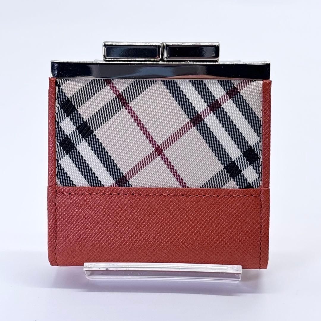 未使用 バーバリー ノバチェック ケース ロゴ型押し レザー 箱付き