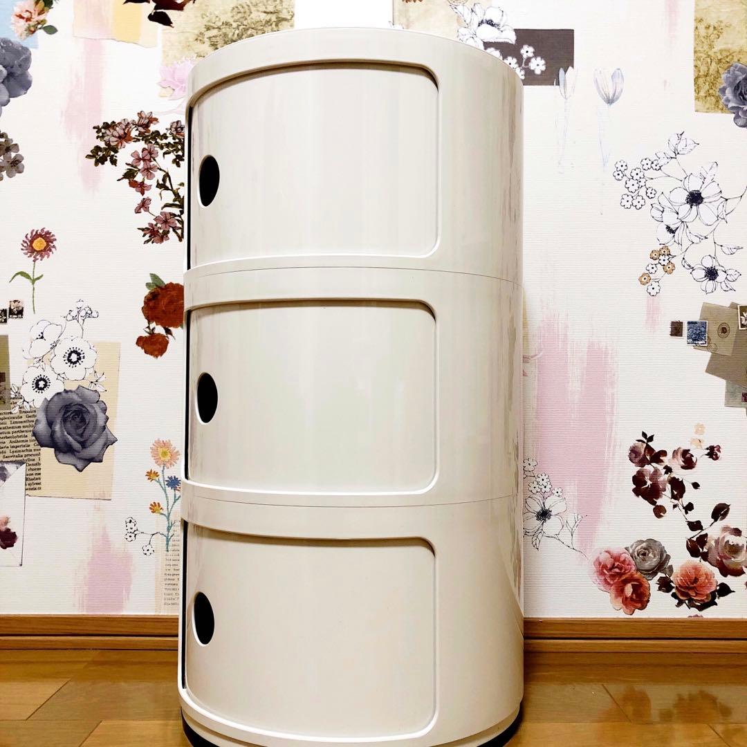 カルテル　コンポニビリ　ホワイト　イタリア製　ラグ　ライト　サイドテーブル　正規