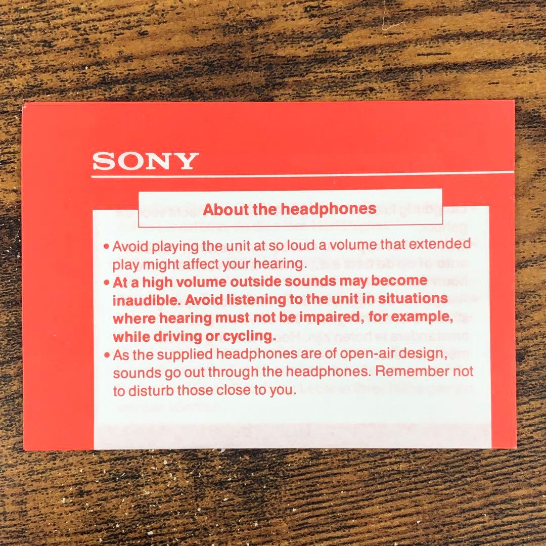 SONY WALKMAN ウォークマン WM-EX102 箱 説明書 レア 希少