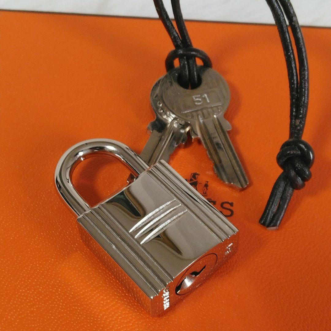 【美品】 HERMES エルメス カデナ南京錠パドロック鍵2ケ付き　54番