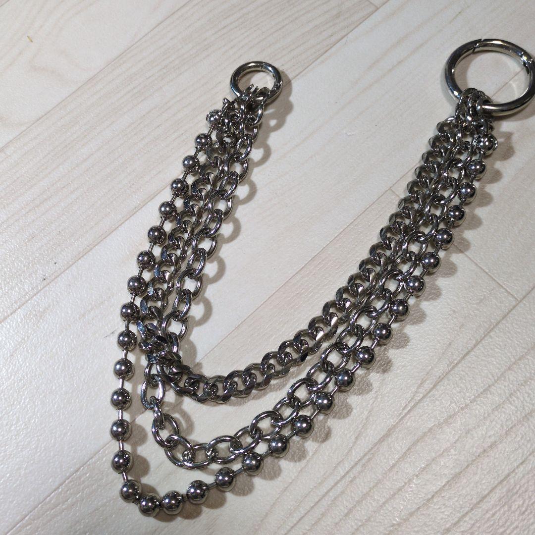 JAM  MADE 3連 ウォレットチェーン シルバー