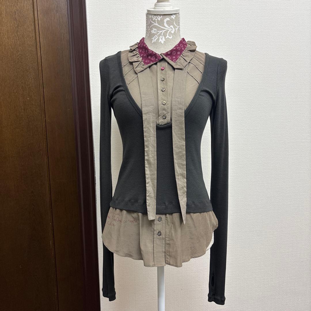 cop.copine 凝ったデザインのカットソーブラウス♡