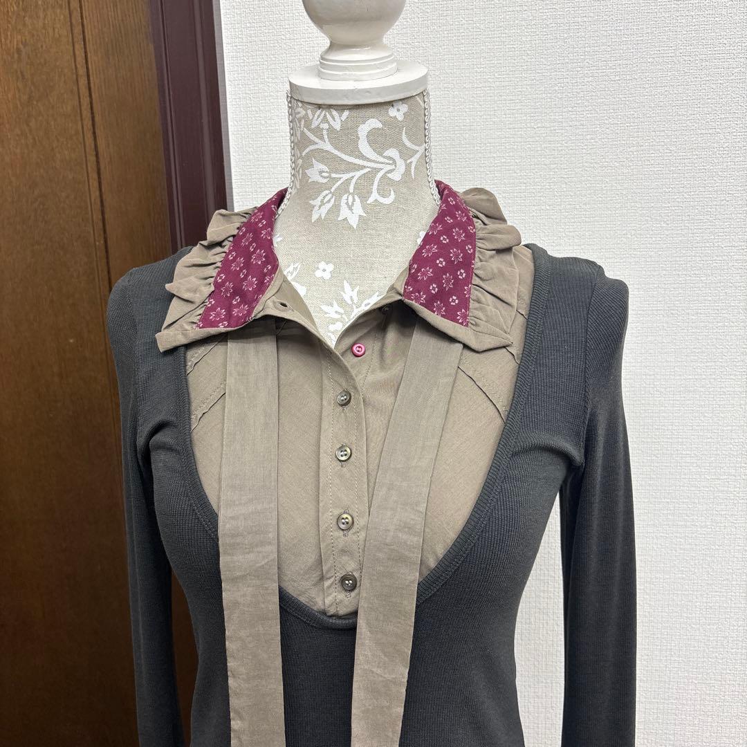 cop.copine 凝ったデザインのカットソーブラウス♡