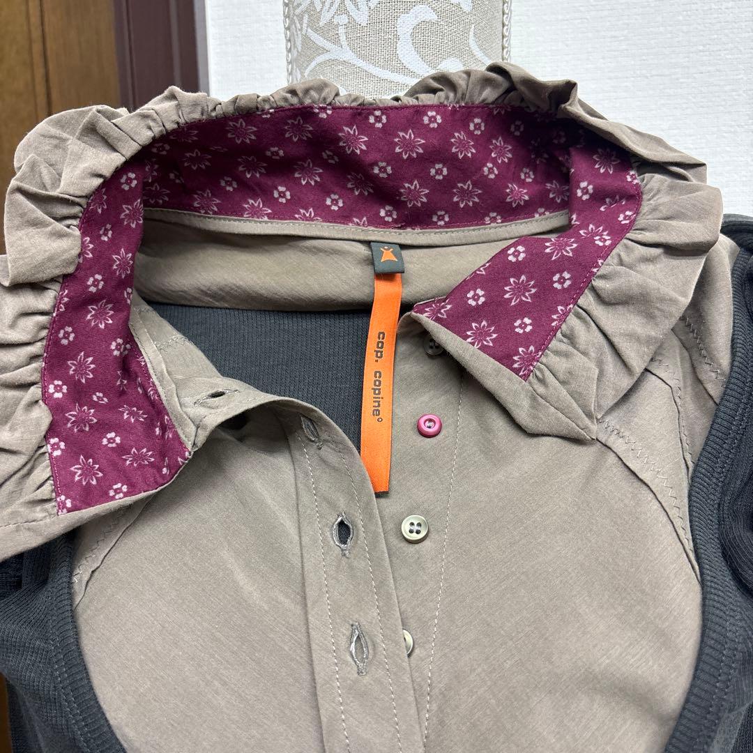 cop.copine 凝ったデザインのカットソーブラウス♡