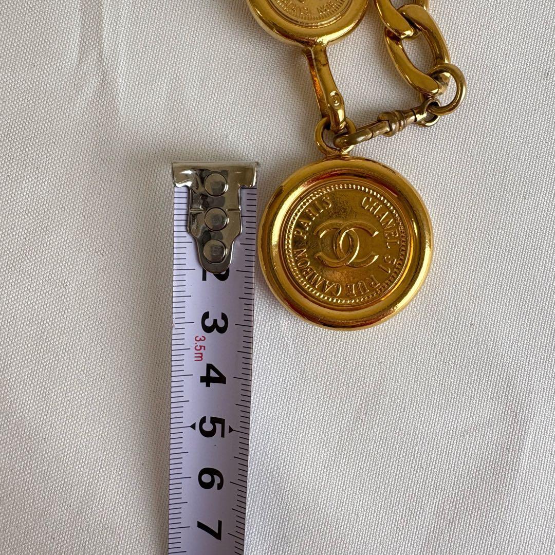 ④中古CHANEL シャネル ココマーク チェーンベルト ゴールド ヴィンテージ