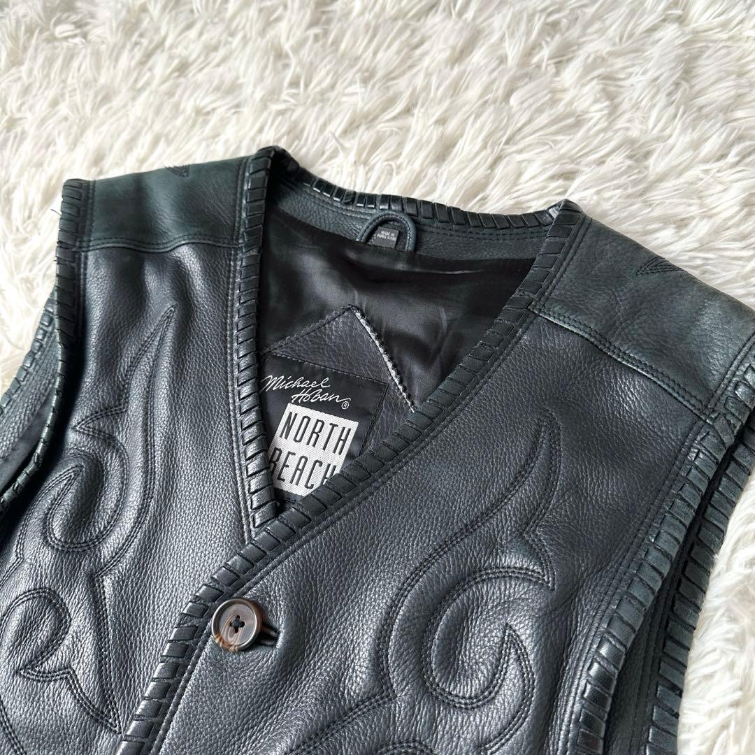 Michael Hoban NORTH BEACH 本革 レザーベスト 90s