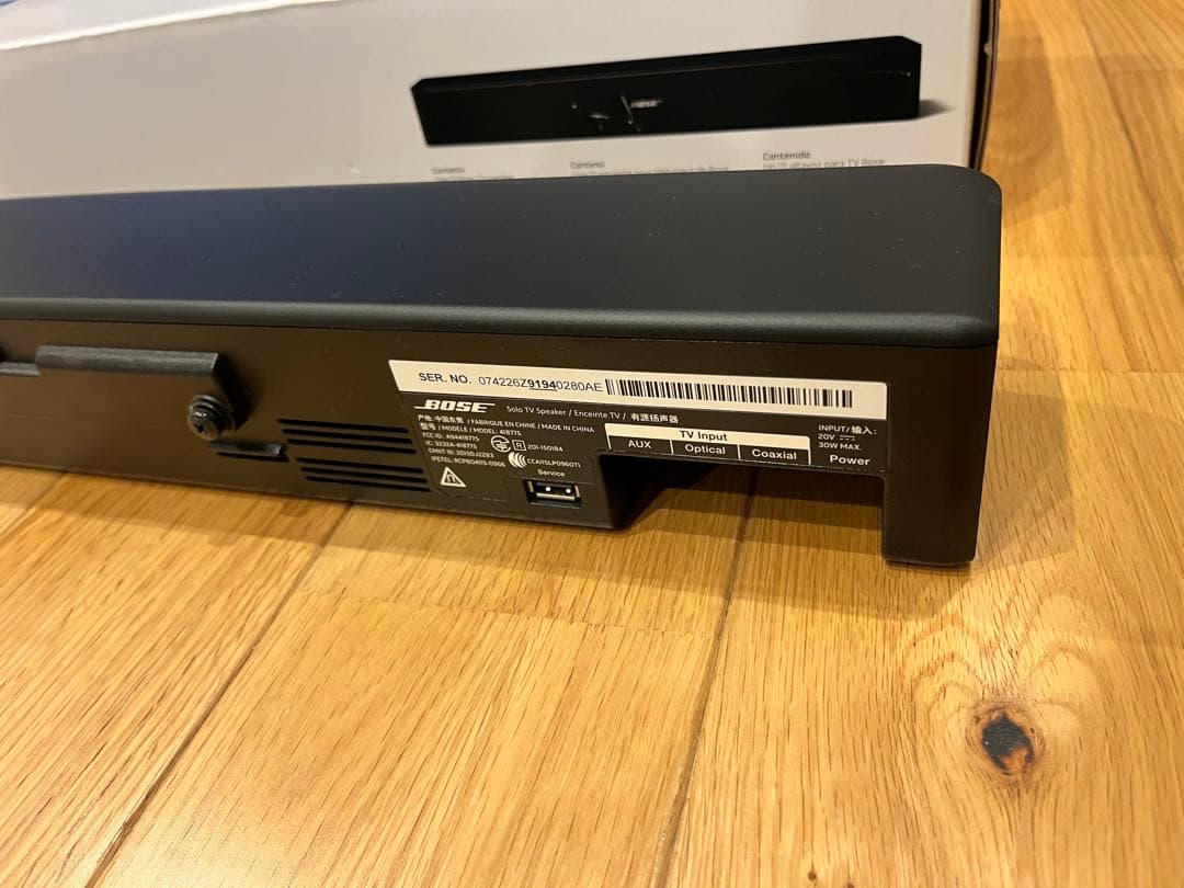 美品BOSE Solo TV Speaker スピーカー