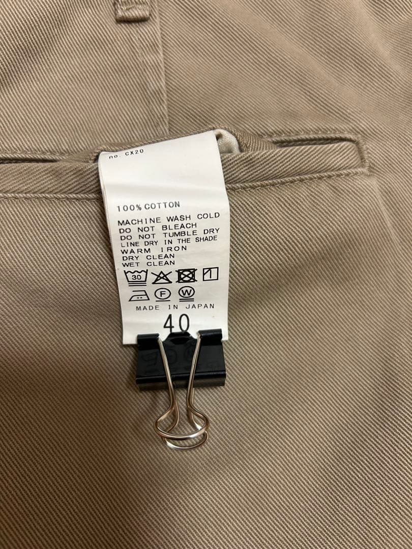 【たー】フレームワーク オーバーサイズチノパンツ 40サイズ