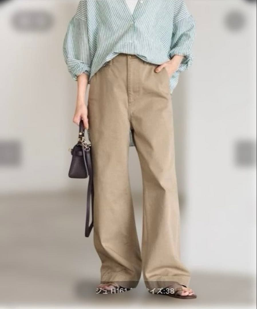 【たー】フレームワーク オーバーサイズチノパンツ 40サイズ