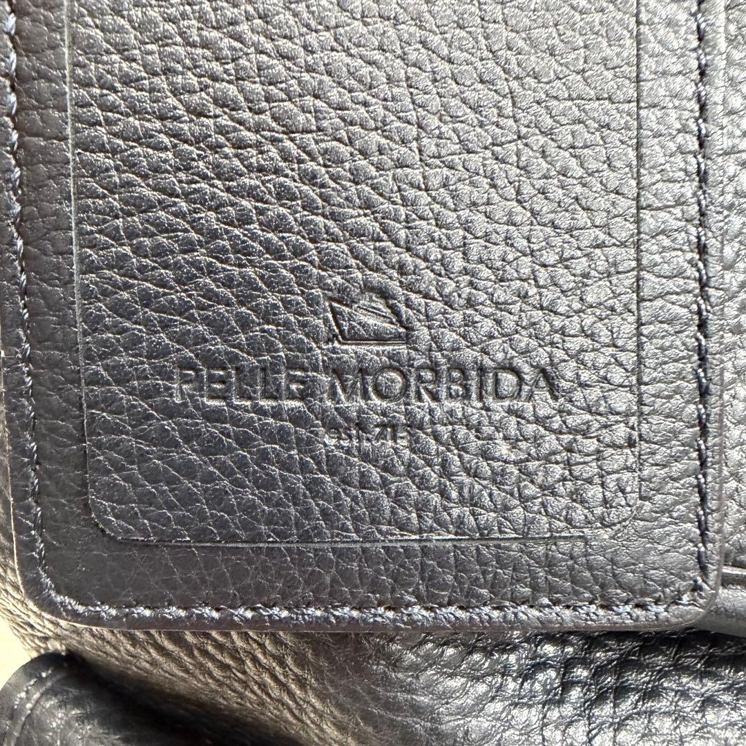 ペッレモルビダ メイデンボヤージュ フラップバックパック リュック レザー 紺色