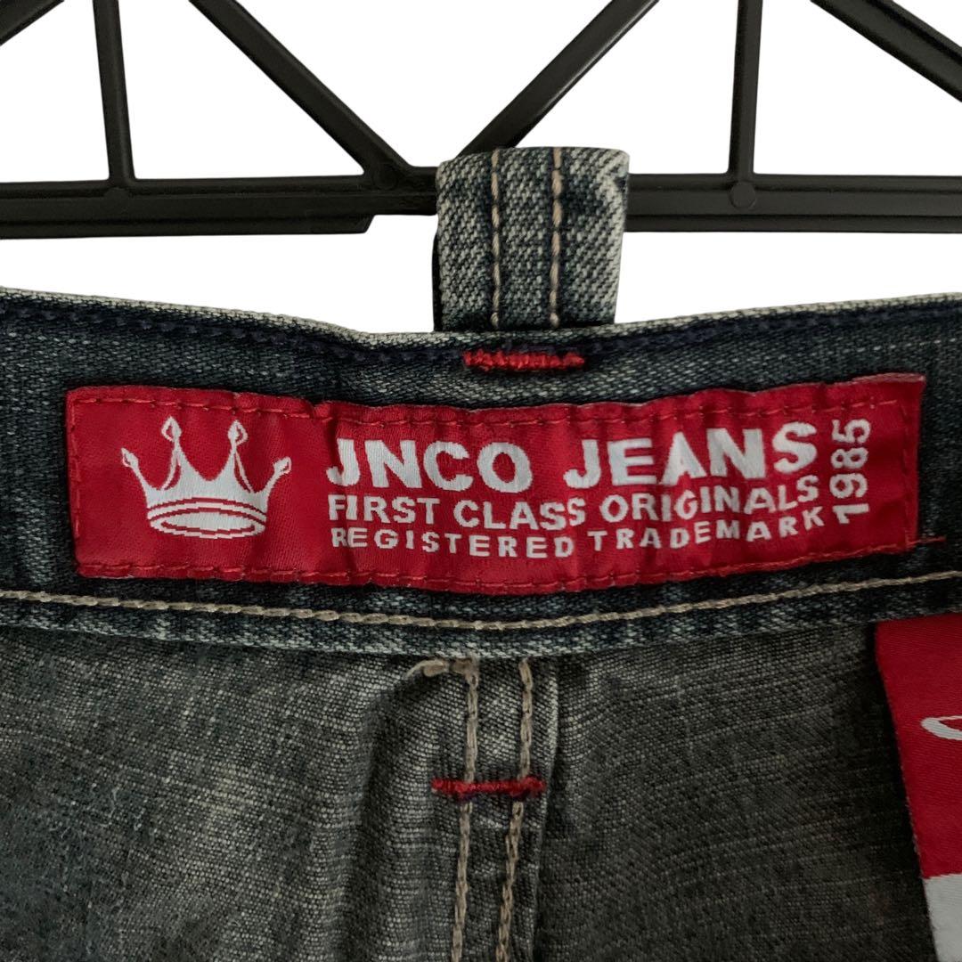 超希少！90s-00s JNCO JEANS ハーフデニム スカル 古着