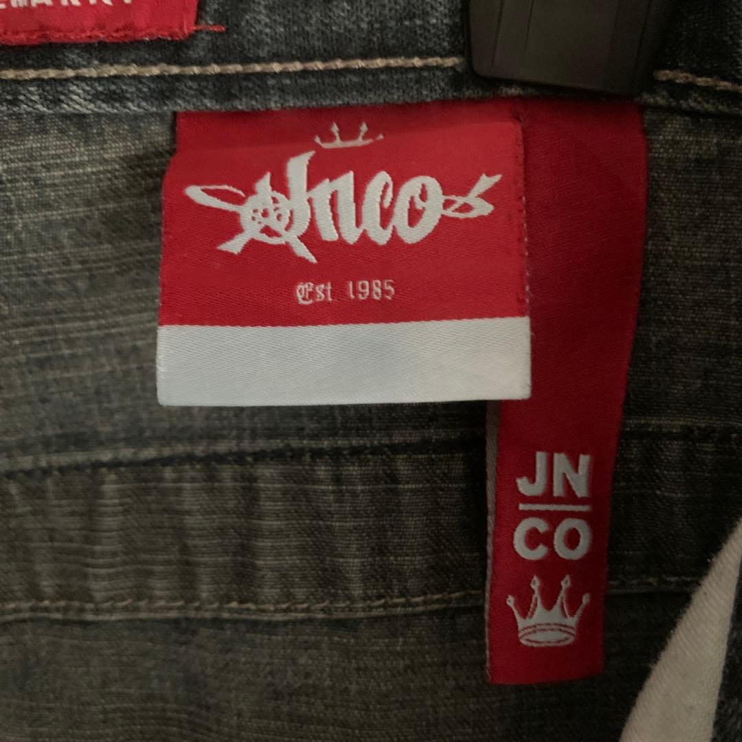 超希少！90s-00s JNCO JEANS ハーフデニム スカル 古着