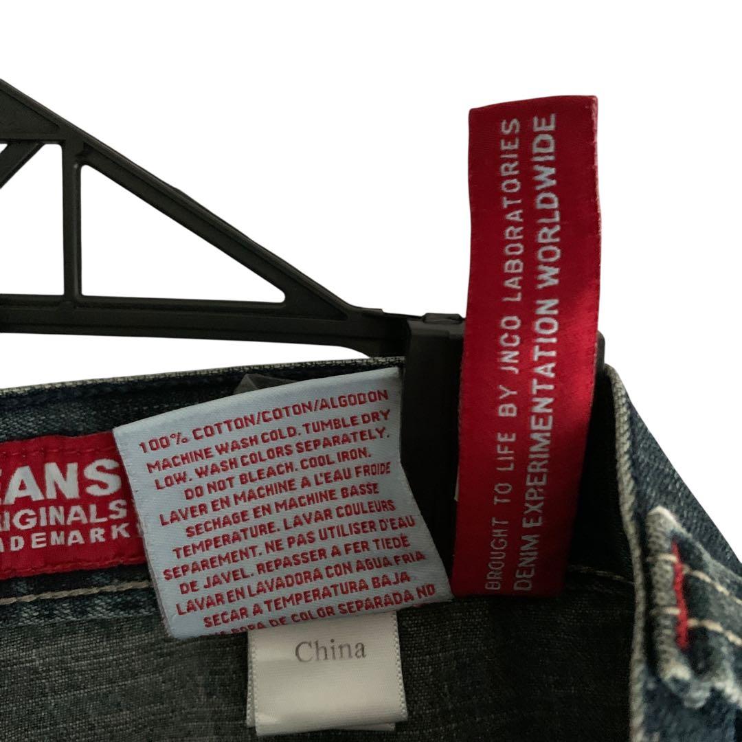 超希少！90s-00s JNCO JEANS ハーフデニム スカル 古着