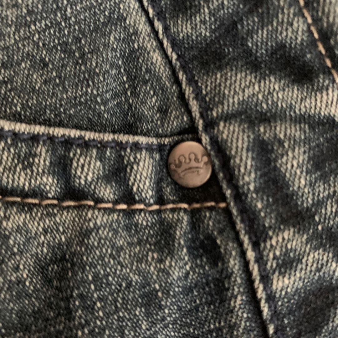 超希少！90s-00s JNCO JEANS ハーフデニム スカル 古着