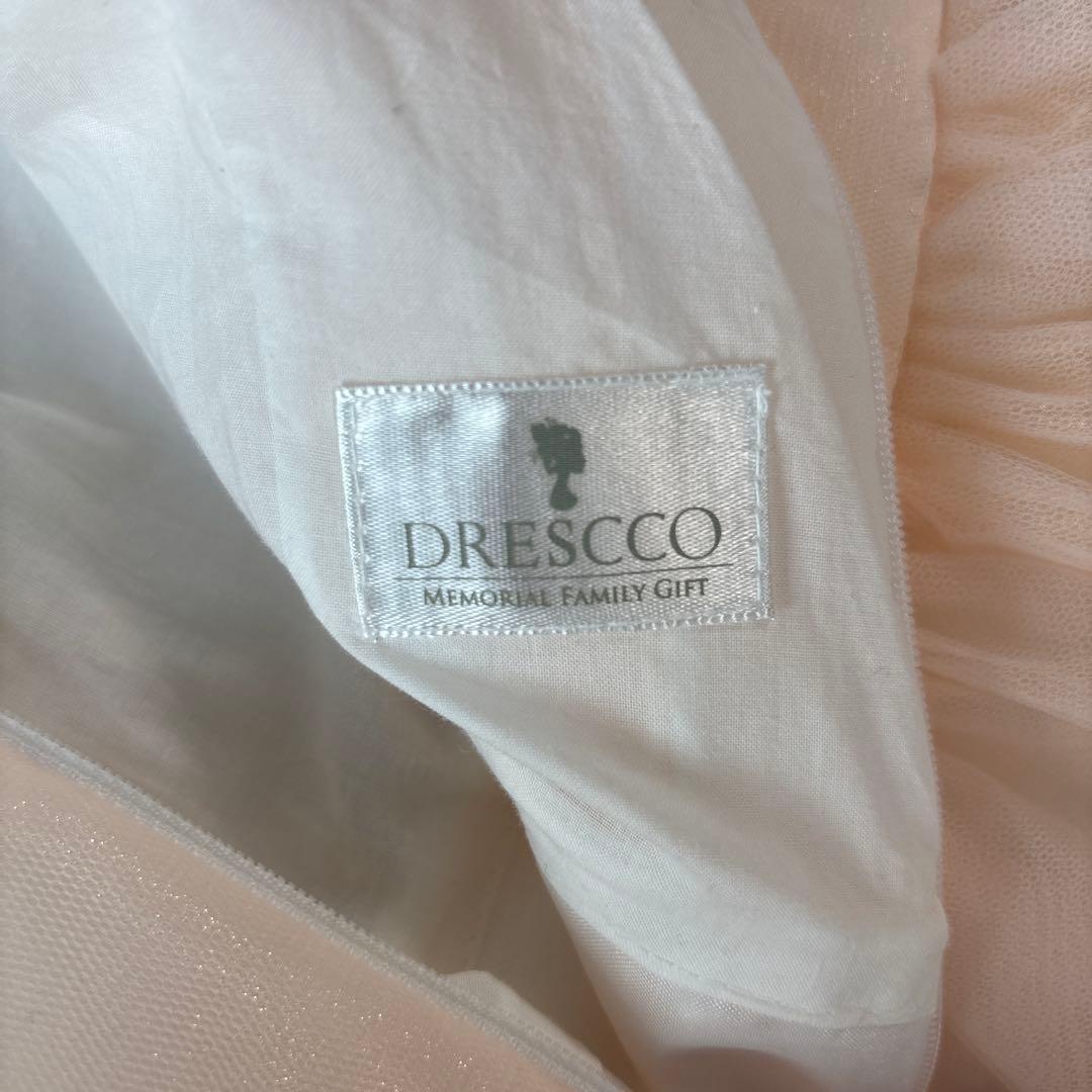 美品　DRESCCO サーモンピンクドレス　130