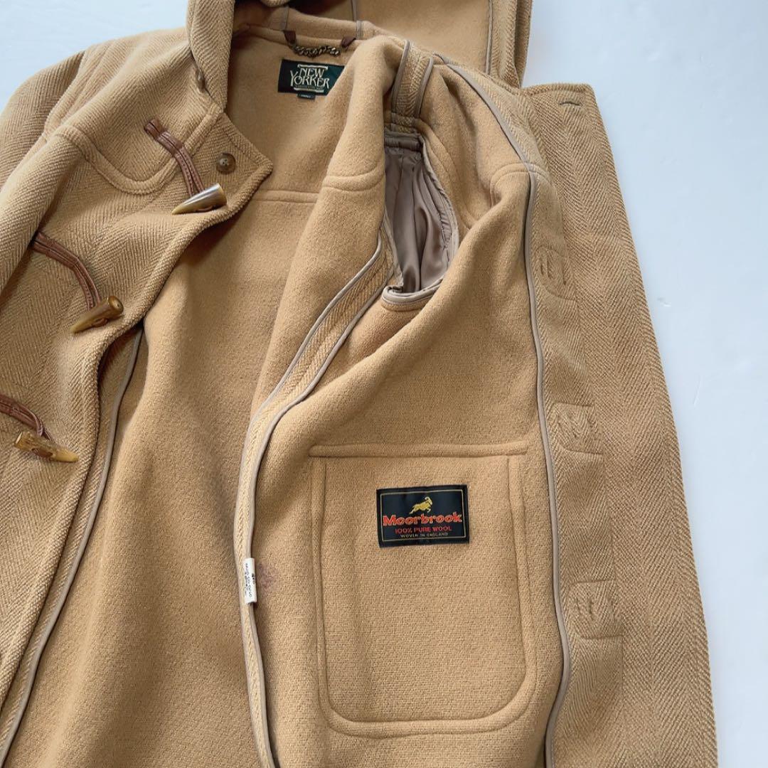 美品NEW YORKER ムーアブルックダッフルコートSサイズ キャメル ウール