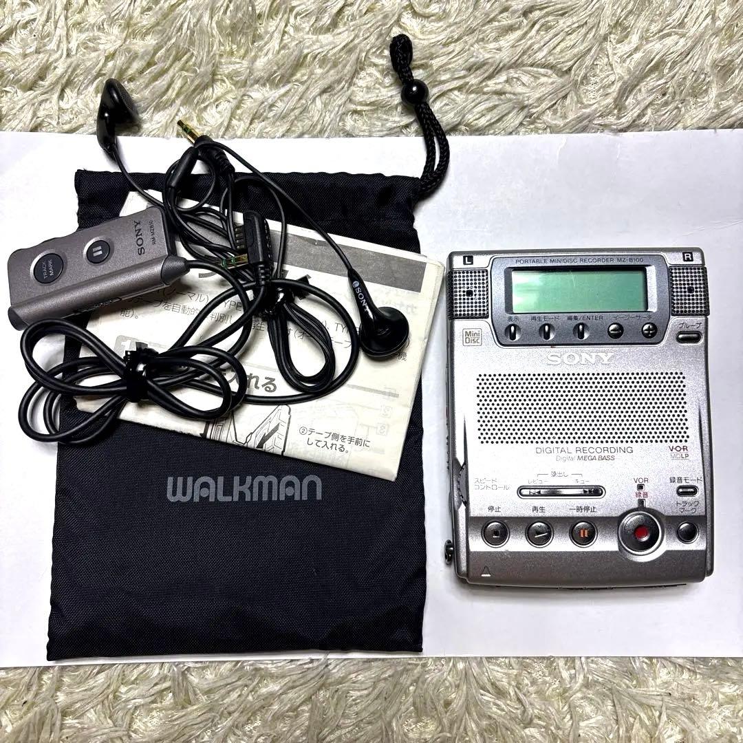 SONY ソニー ポータブルMDプレイヤー MDウォークマン MZ-B100