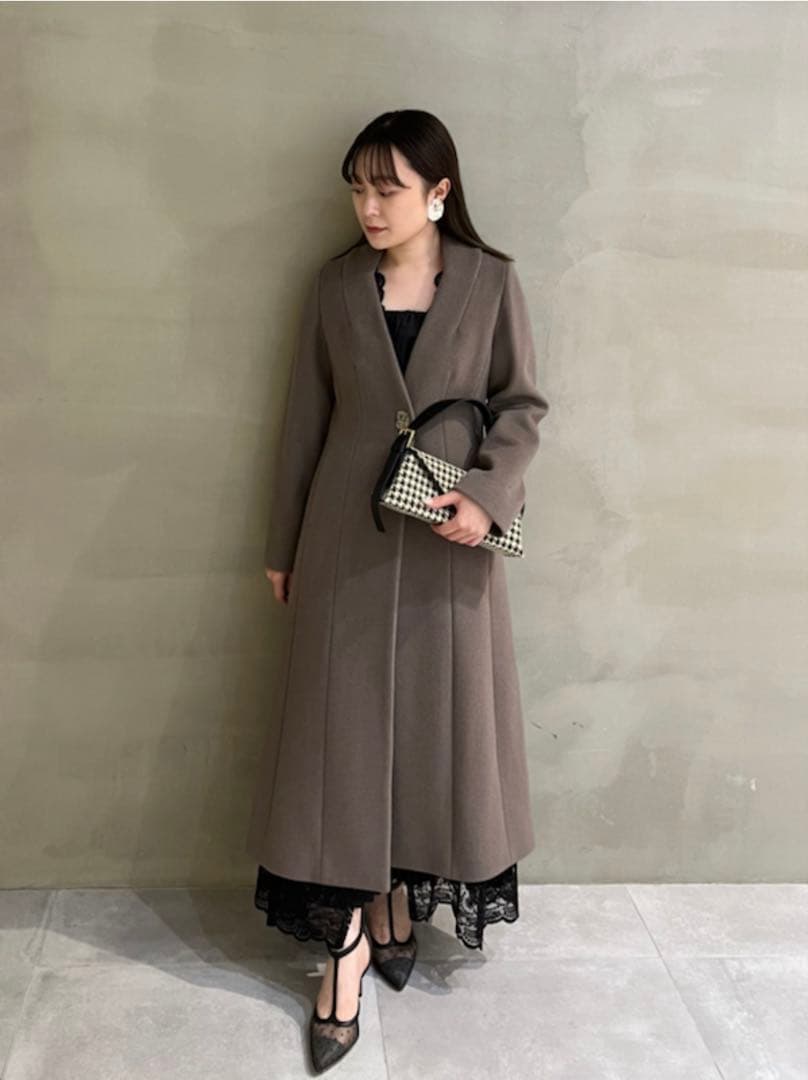 LILY BROWN レイヤードシャイニーグラスドレス