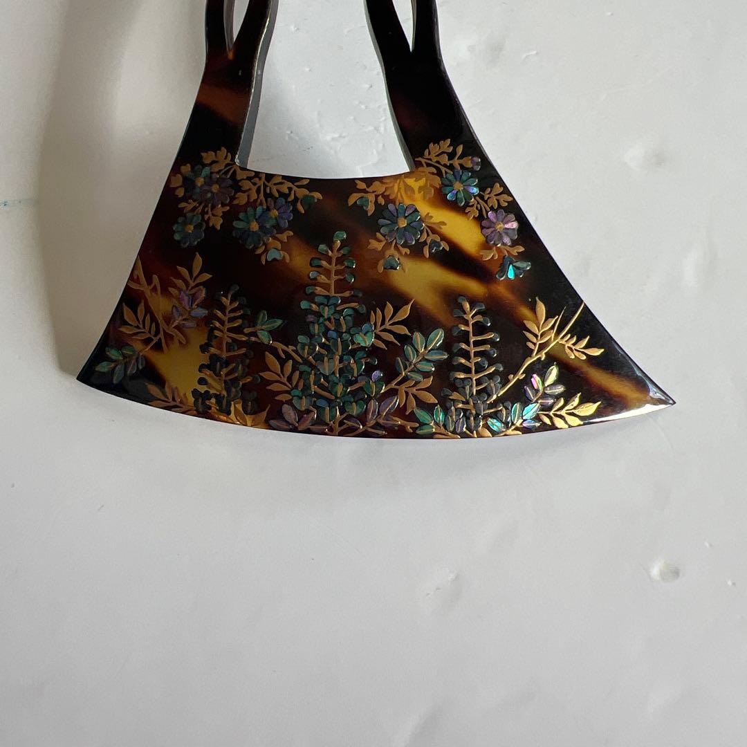 鼈甲　べっ甲　ラデン　かんざし　簪　髪飾り