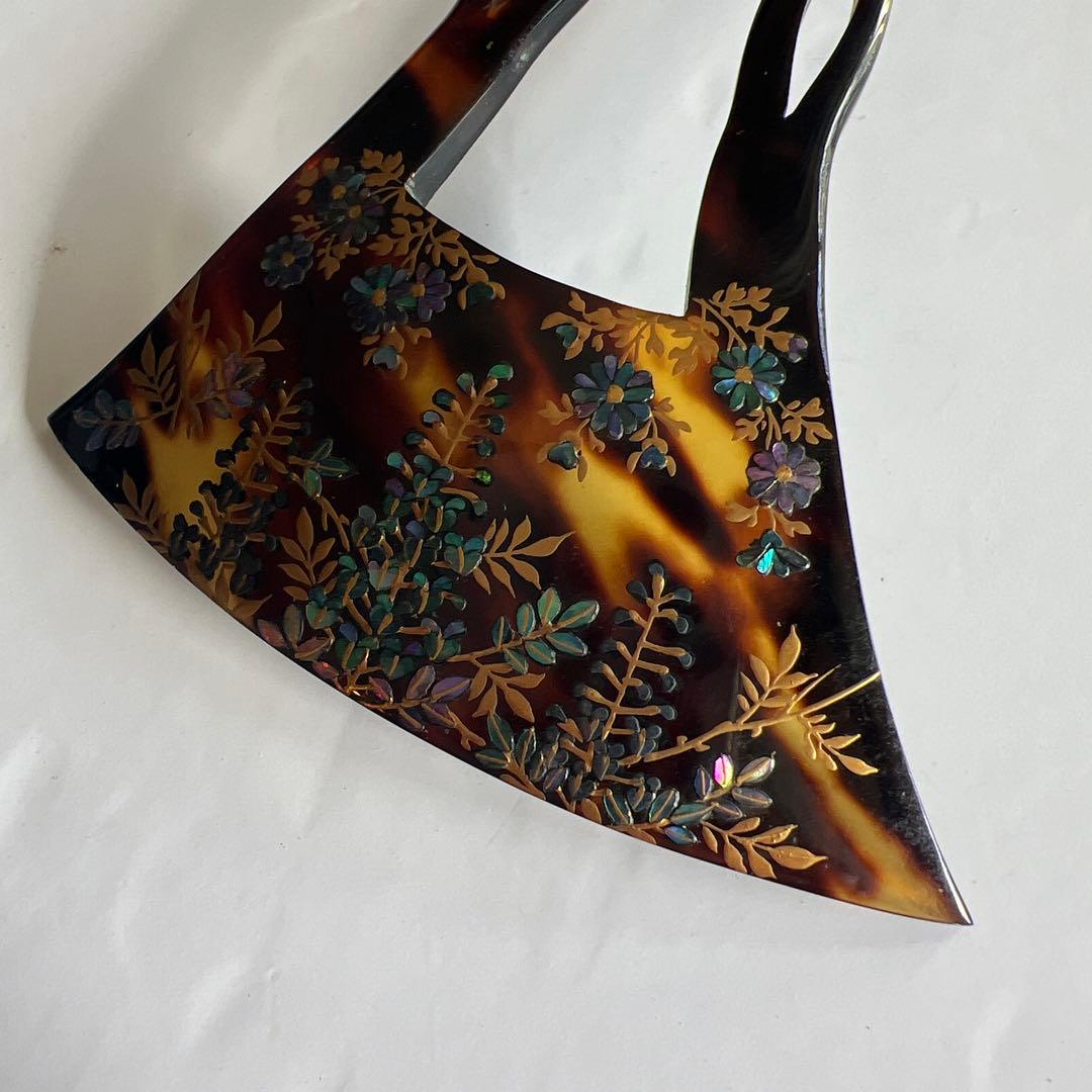 鼈甲　べっ甲　ラデン　かんざし　簪　髪飾り