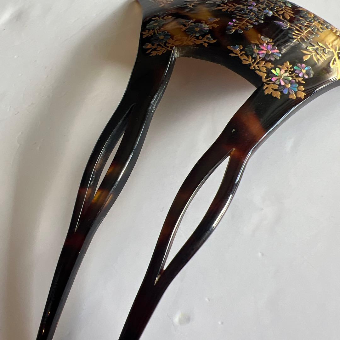 鼈甲　べっ甲　ラデン　かんざし　簪　髪飾り