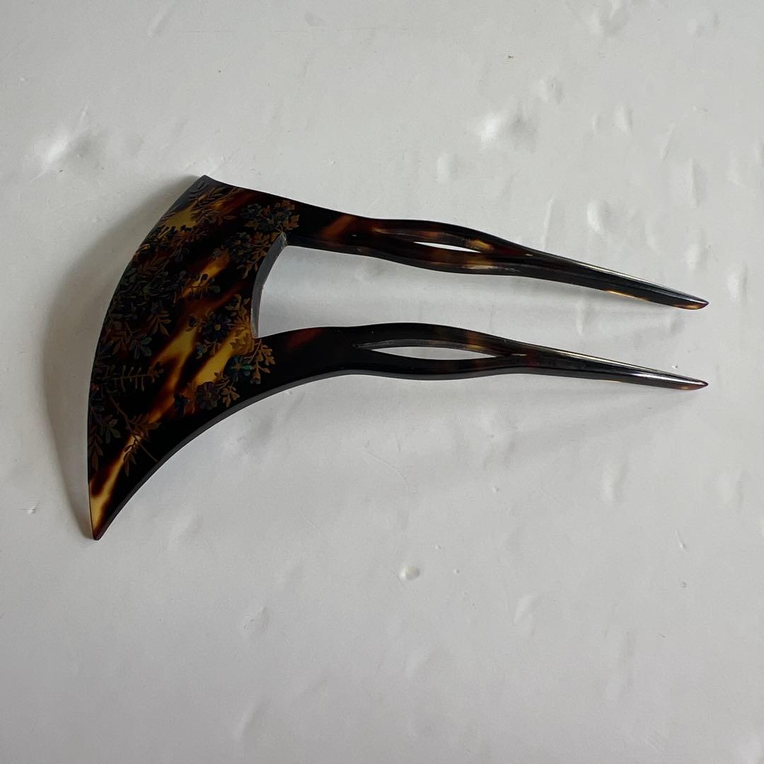 鼈甲　べっ甲　ラデン　かんざし　簪　髪飾り