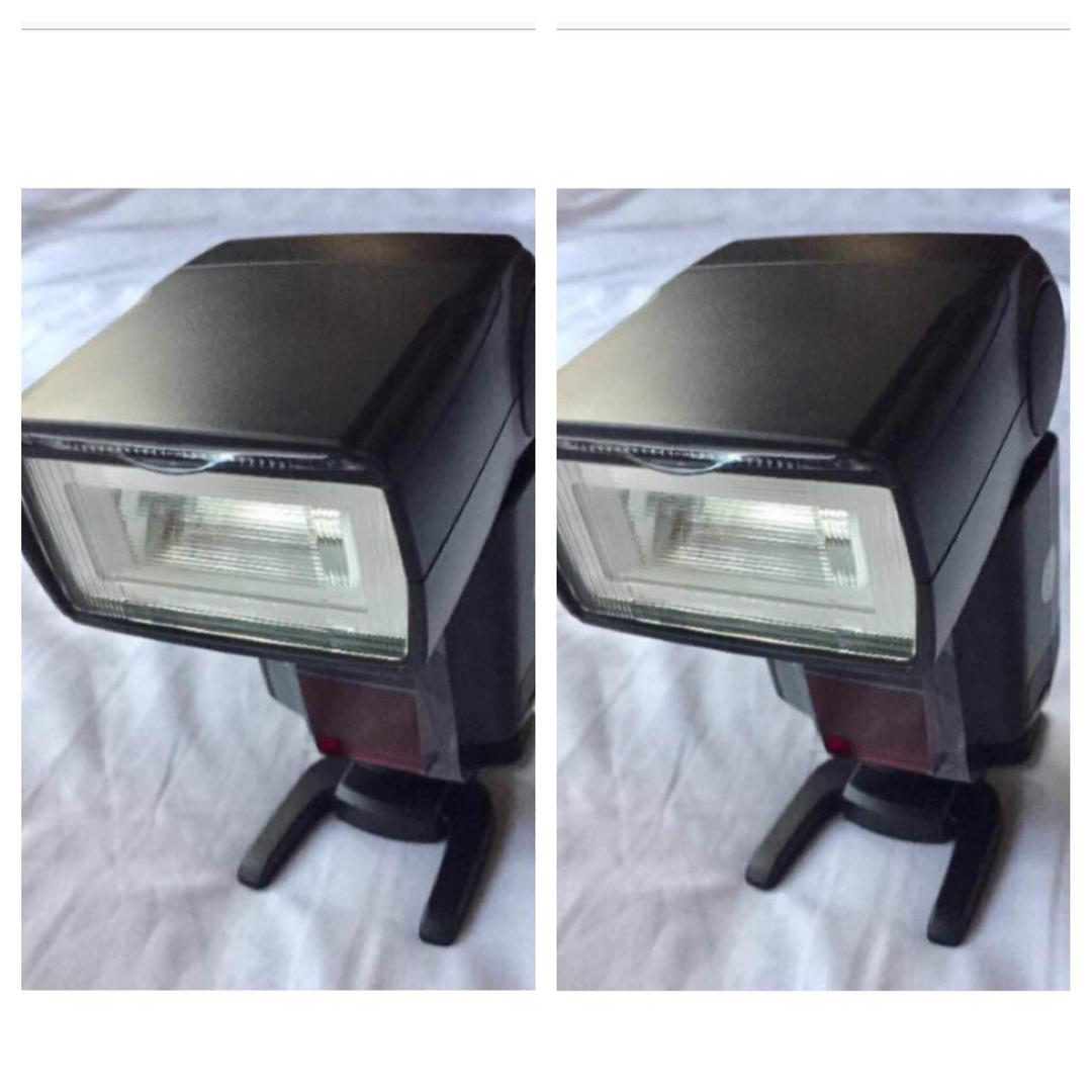 ストロボ２台セット！２台！一眼レフカメラ対応！スピードライト！美品！