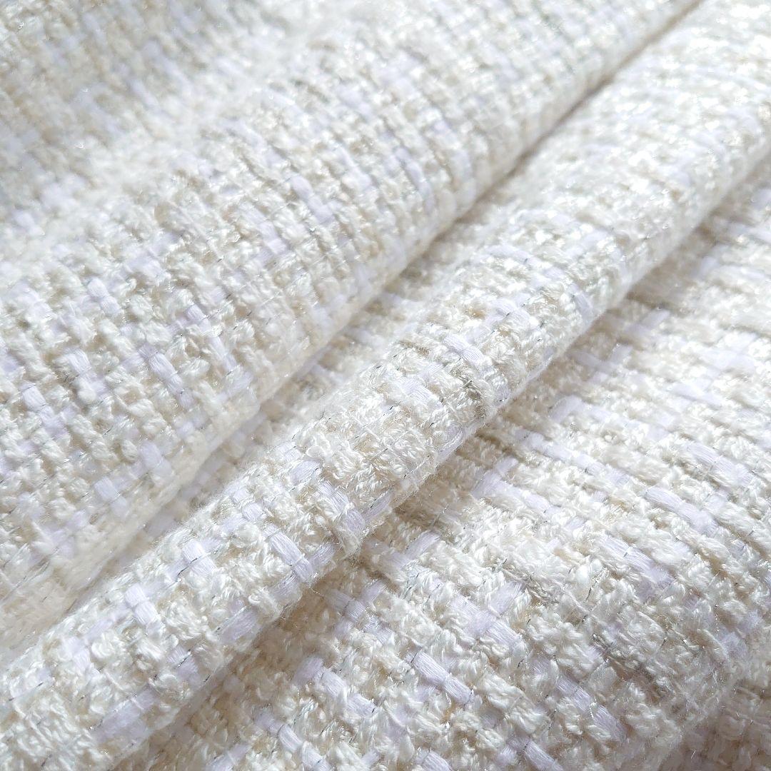 近年 チェスティ ツイード刺繍ロングワンピース チェック 花柄 ホワイト 0