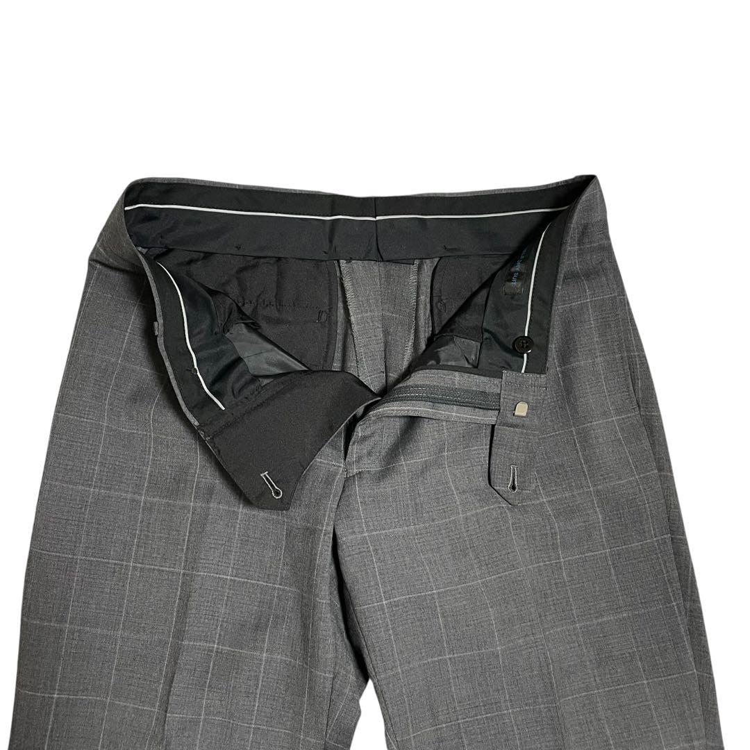 美品 スーツセレクト ビジネススーツ セットアップ ウィンドーペンチェック A5