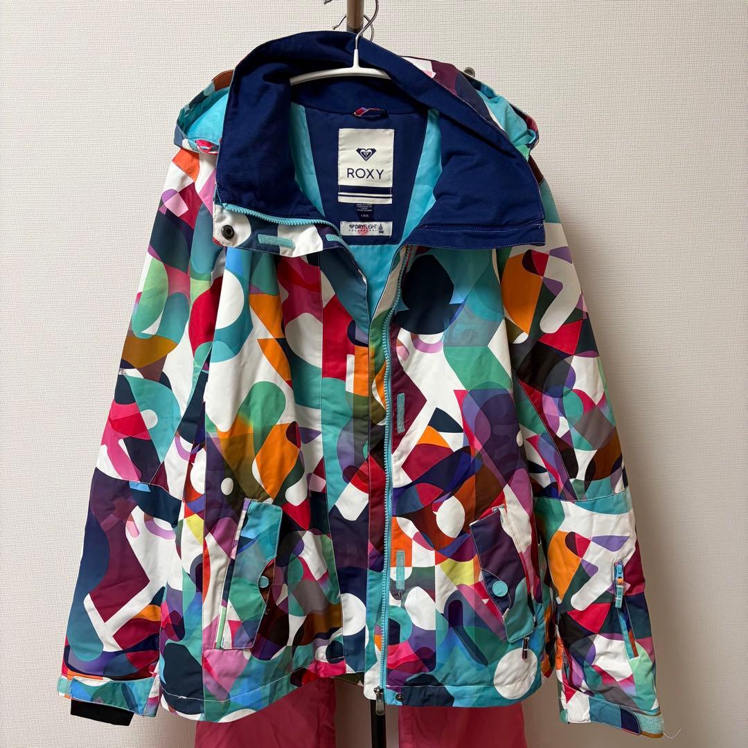 ロキシー　スキーウェア　スノボウェア　Lサイズ　上下セット