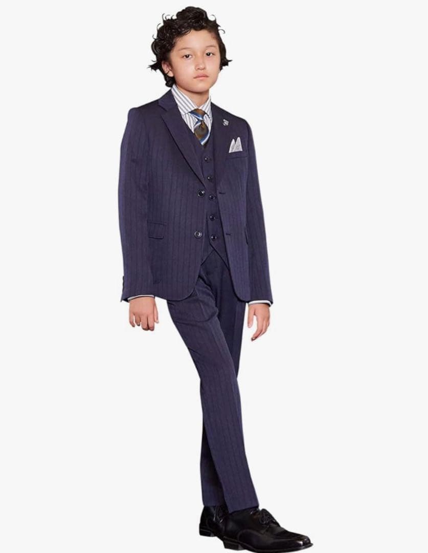 ［ショパン] ストライプ スリーピース スーツ 150センチ