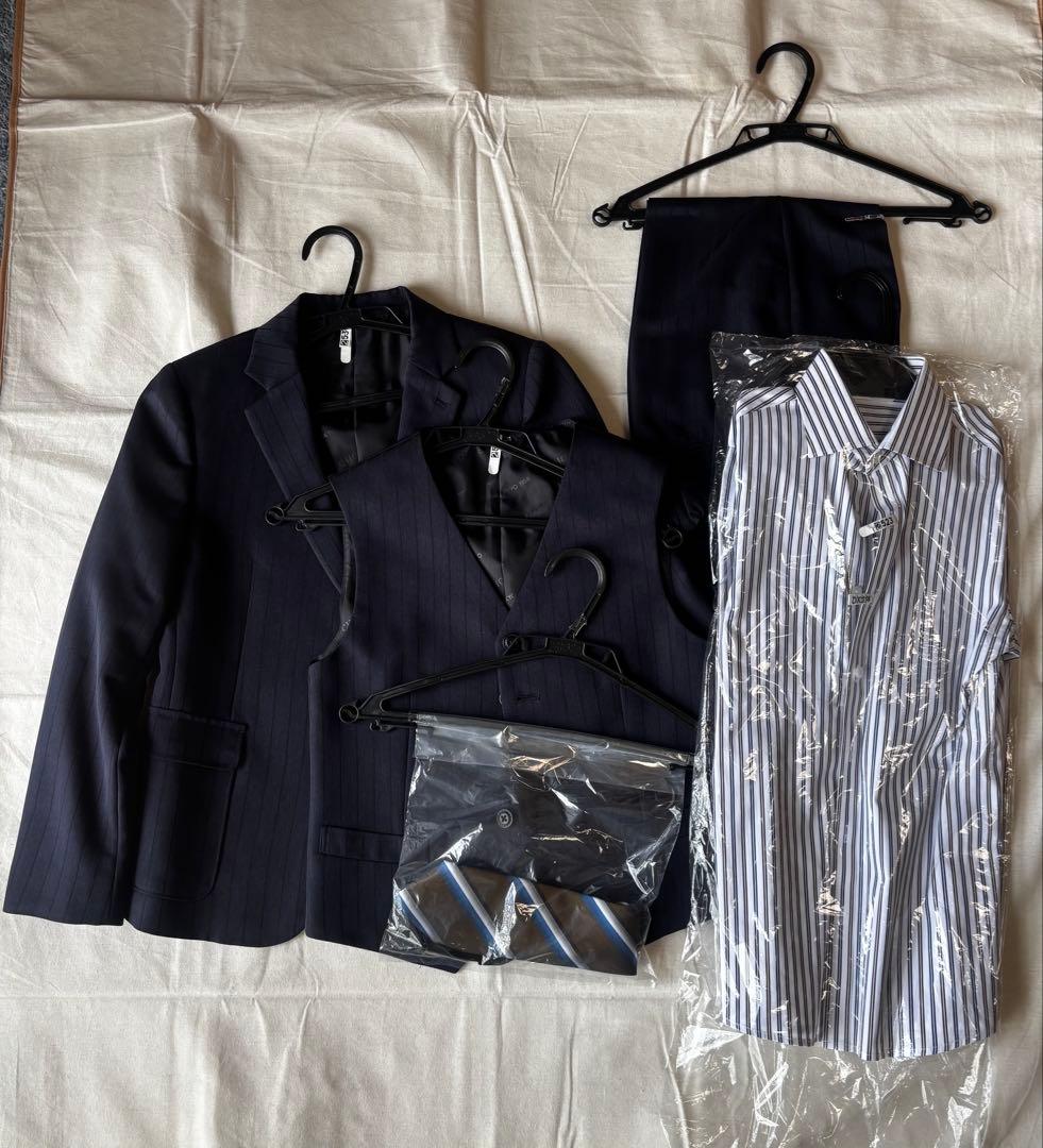 ［ショパン] ストライプ スリーピース スーツ 150センチ