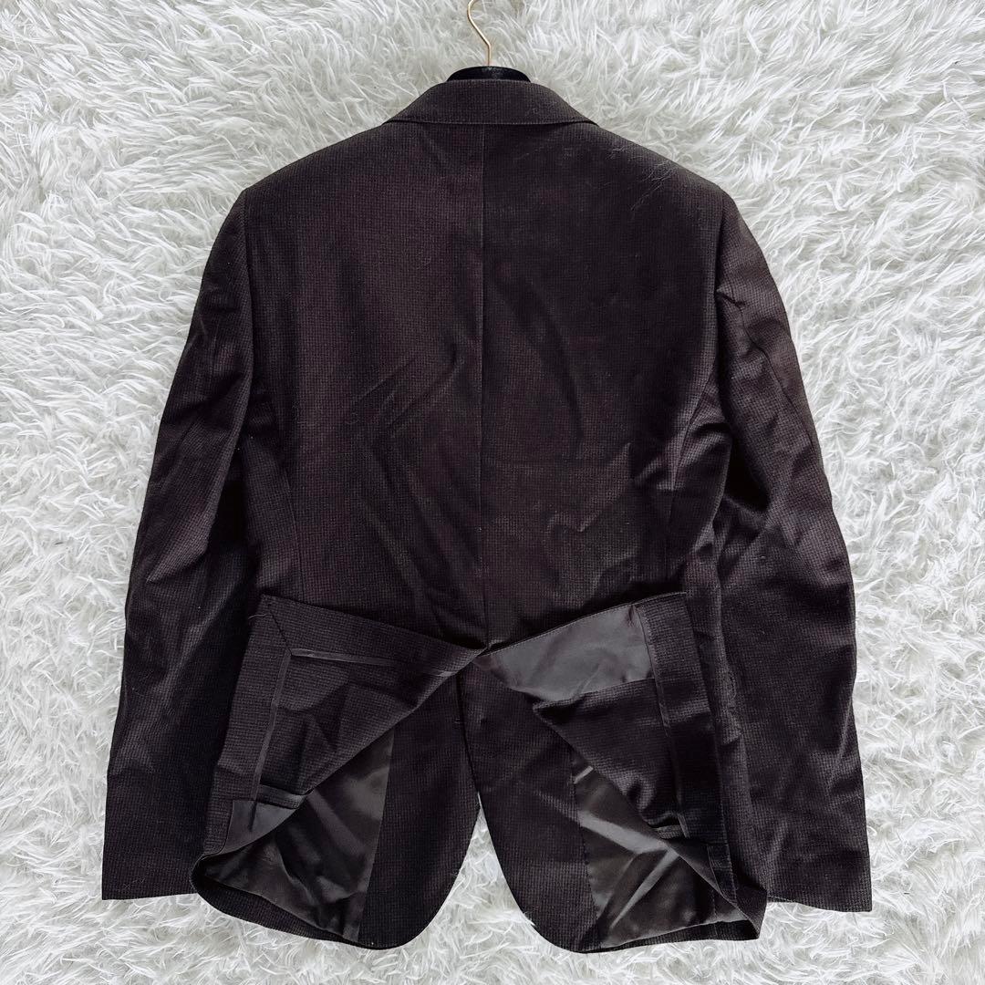 【スーツセレクト】スリーピース スーツ ブラウン 千鳥柄 Y4サイズ