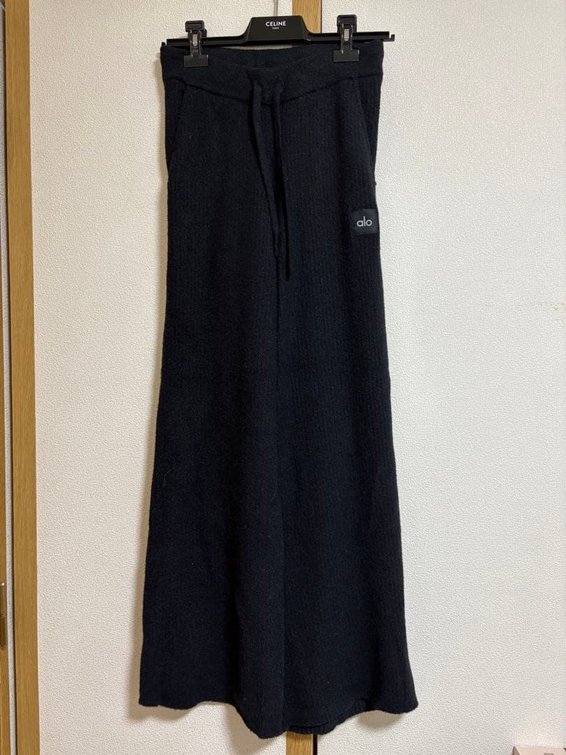 Alo Snuggle ハイウエストワイドレッグパンツ XS