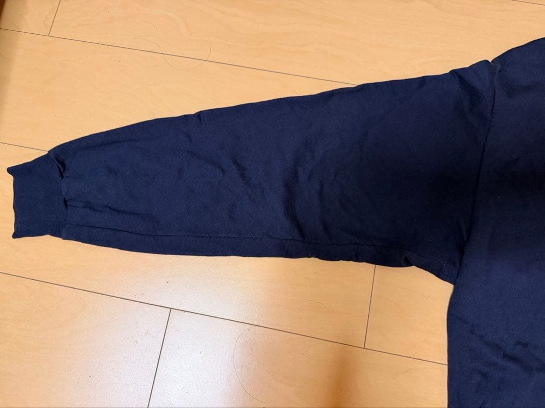 23ss コットンシルクジャージ　ハーフジップスウェット