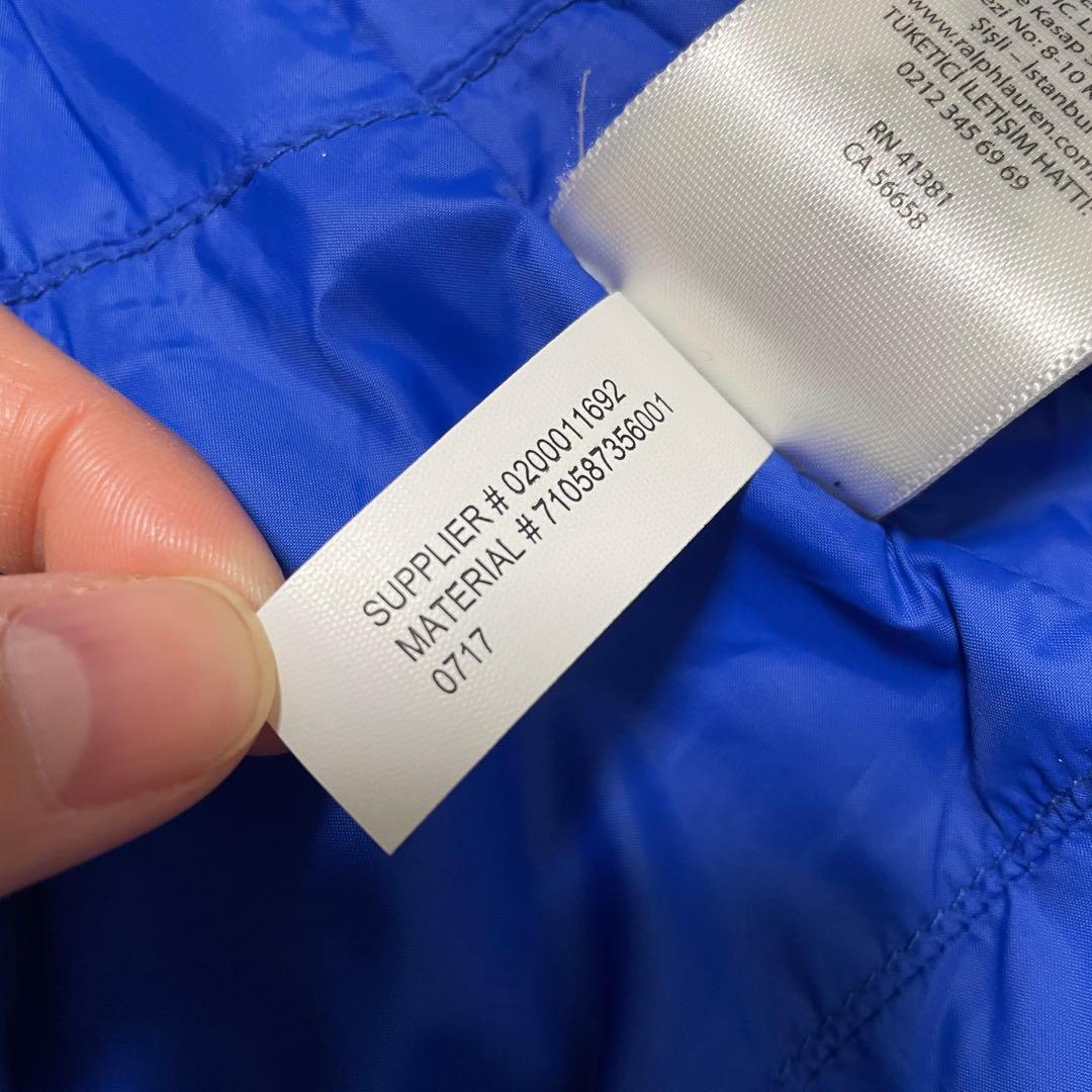 POLO RALPH LAUREN ダウンベスト　ビッグポニー レッド S