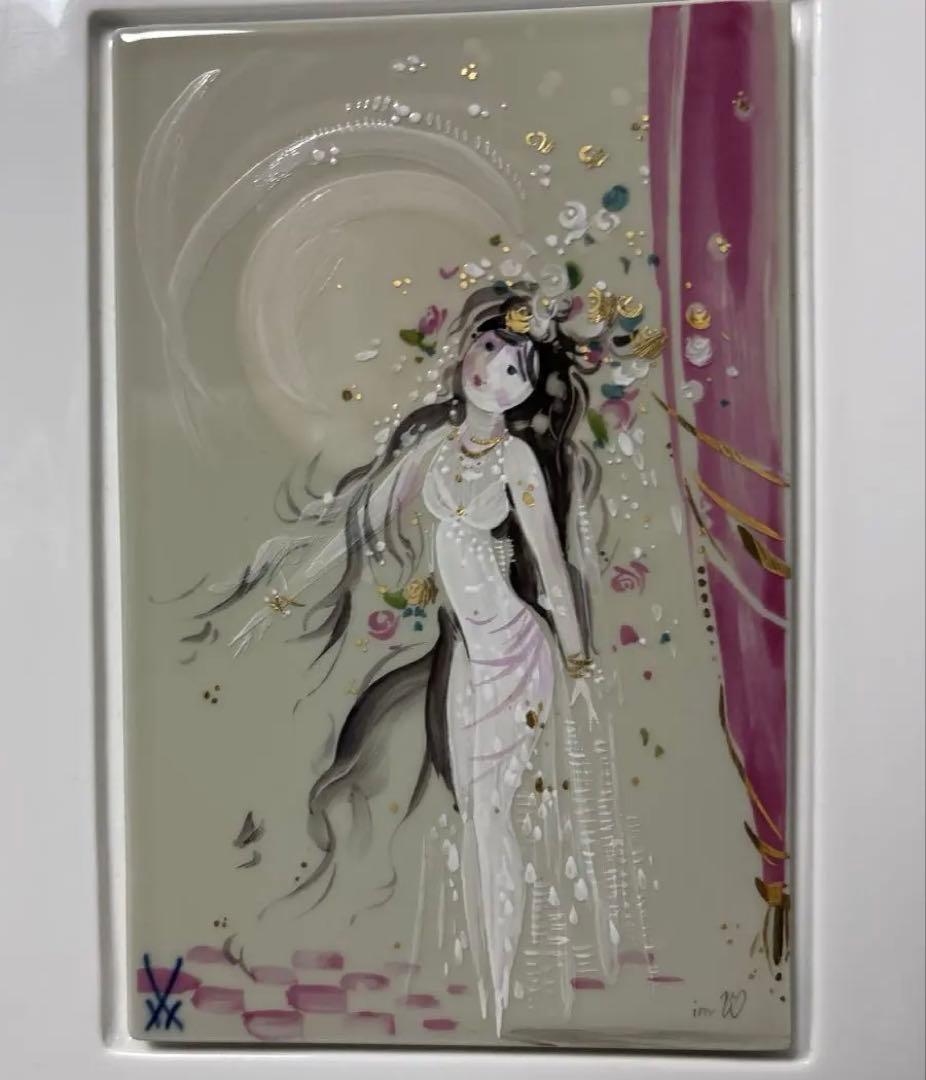 【日曜日特価】マイセン　陶板画プラーク　ダンサー