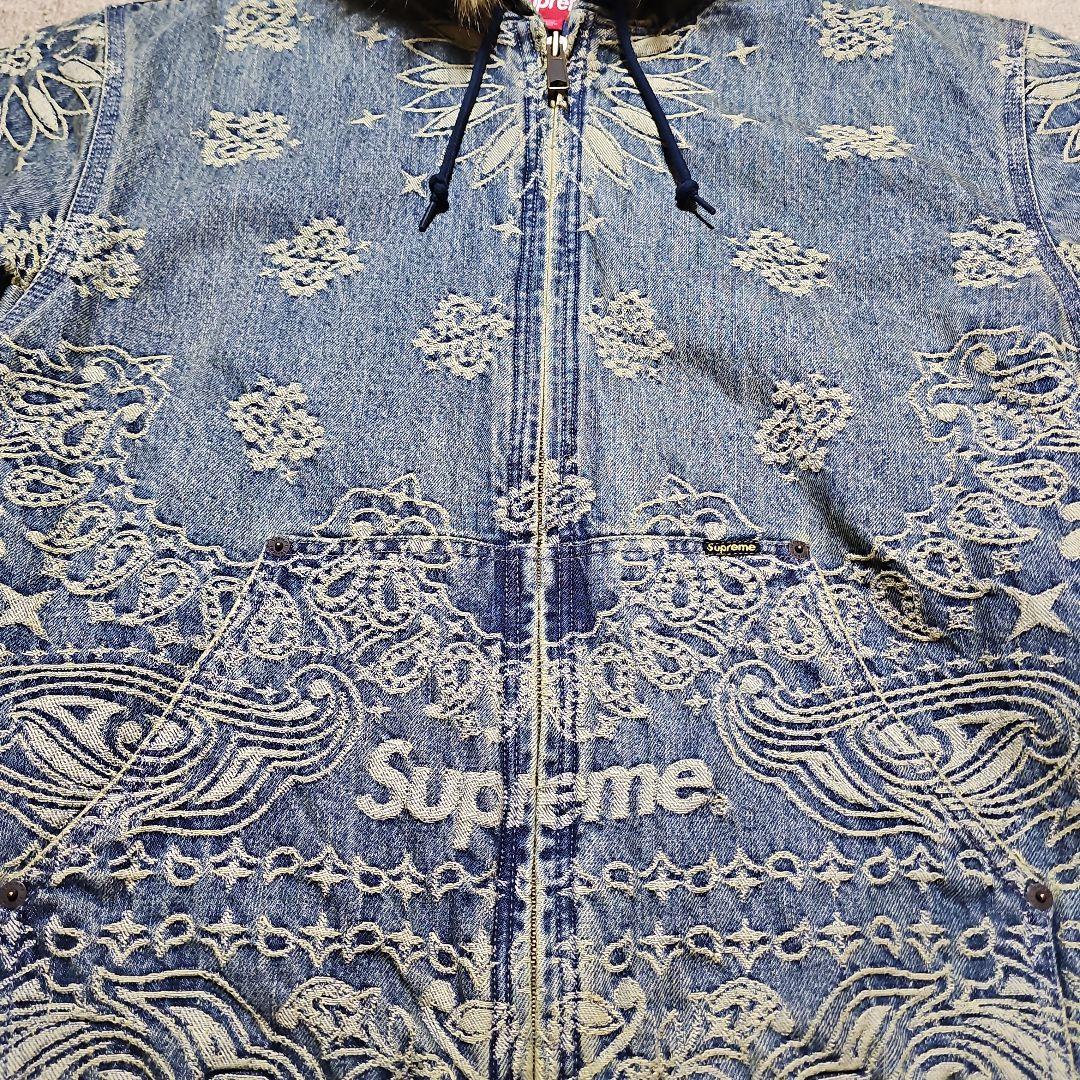 新品同様！試着のみ Supreme シュプリーム バンダナ ワークジャケット M