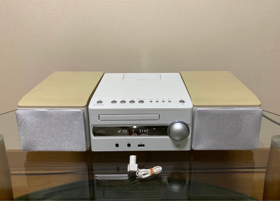 【美品】人気・JVC CA-EXS3 ウッドコーン/リモコン