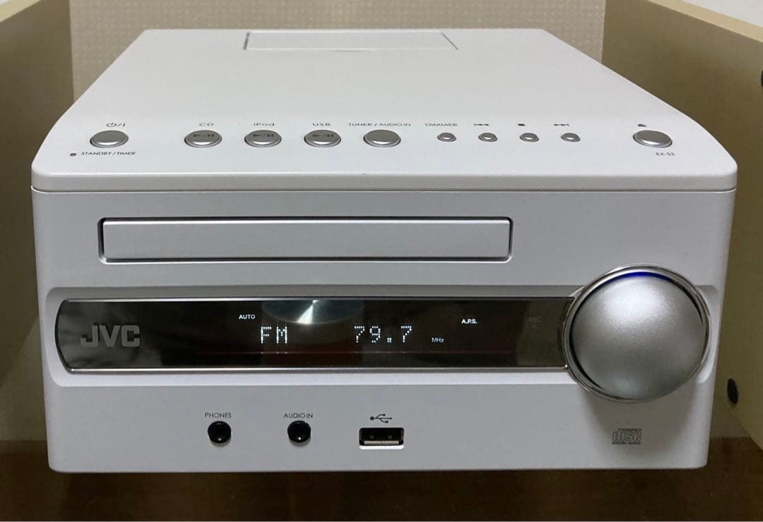 【美品】人気・JVC CA-EXS3 ウッドコーン/リモコン