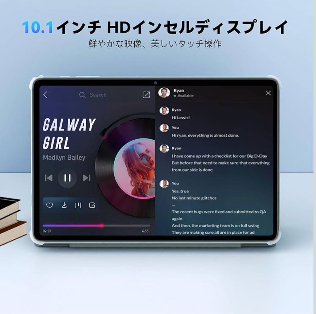 Android 15 タブレット10インチ 64GB Type-C充電