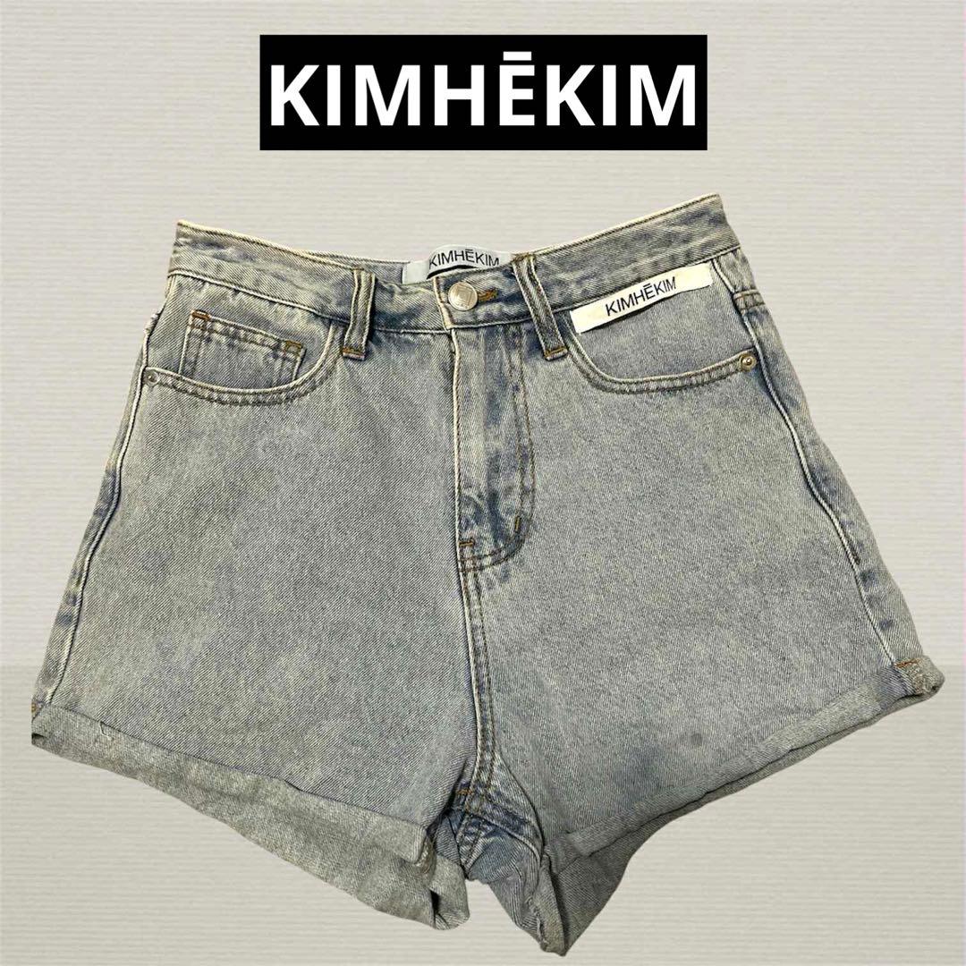 KIMHEKIM ライトブルー デニム ショートパンツ S