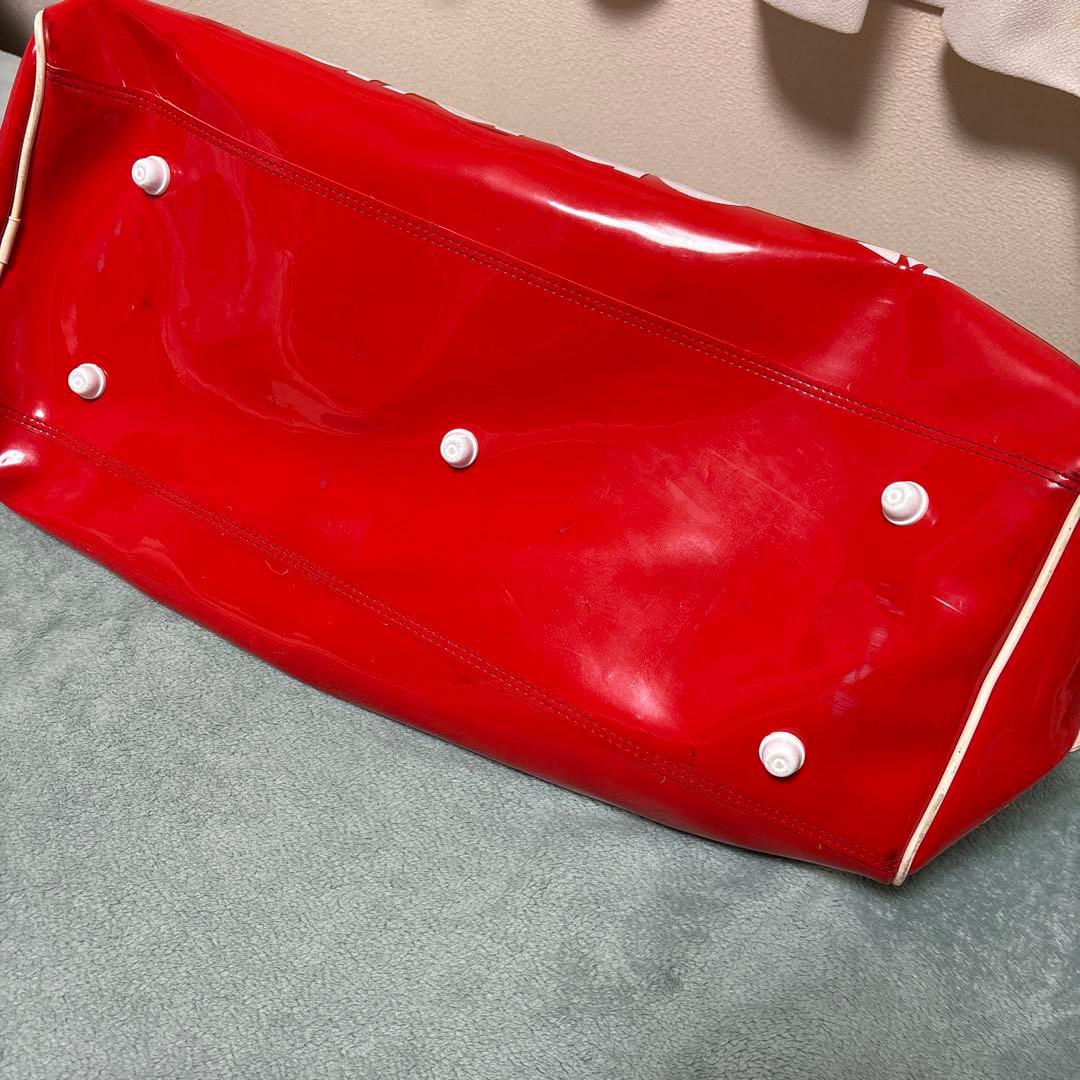 80's adidas エナメル ボストンバッグ y2k vintage レア