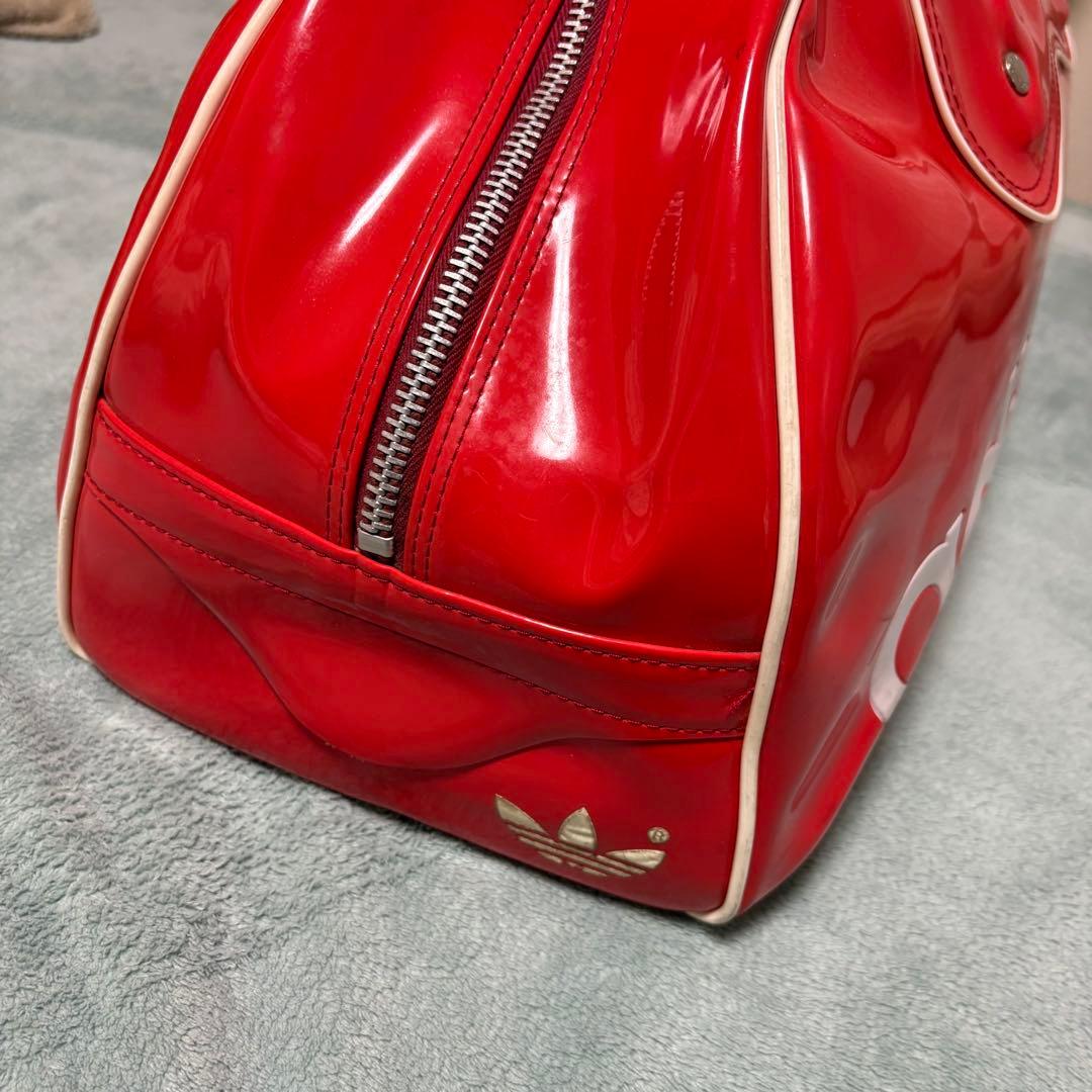 80's adidas エナメル ボストンバッグ y2k vintage レア