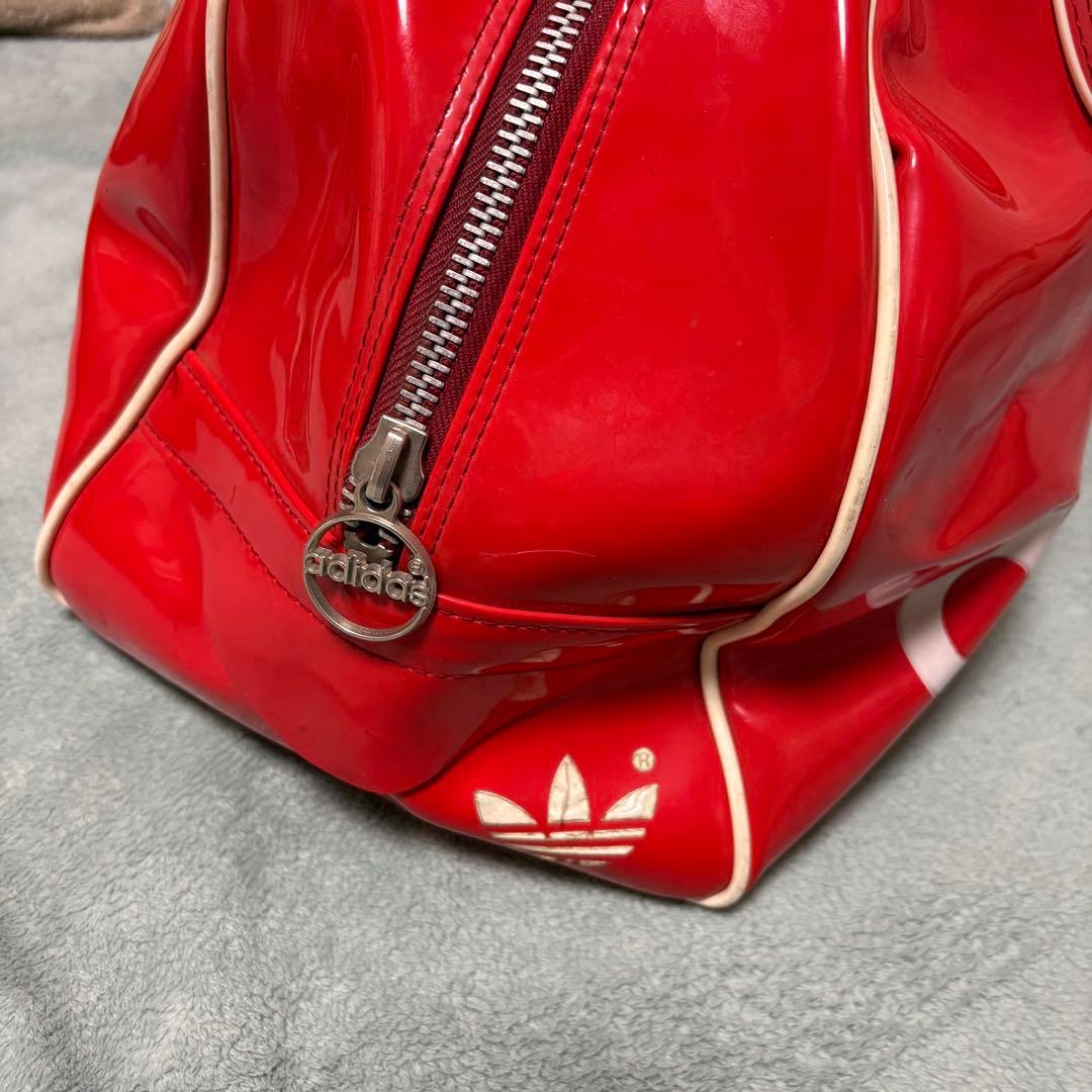 80's adidas エナメル ボストンバッグ y2k vintage レア