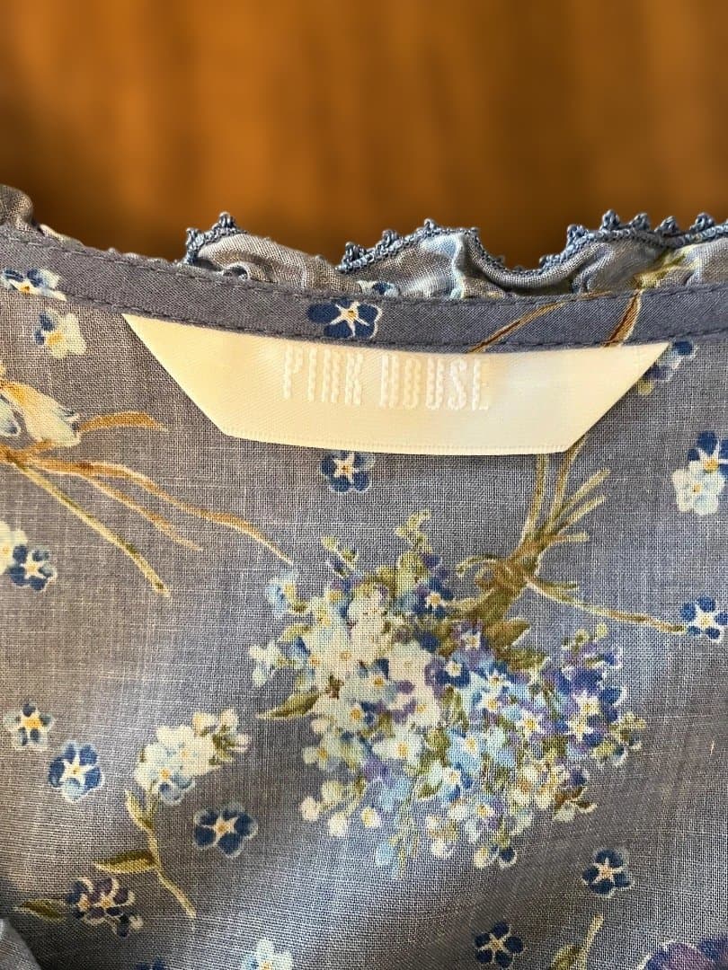 ピンクハウス　花柄　段々ワンピース