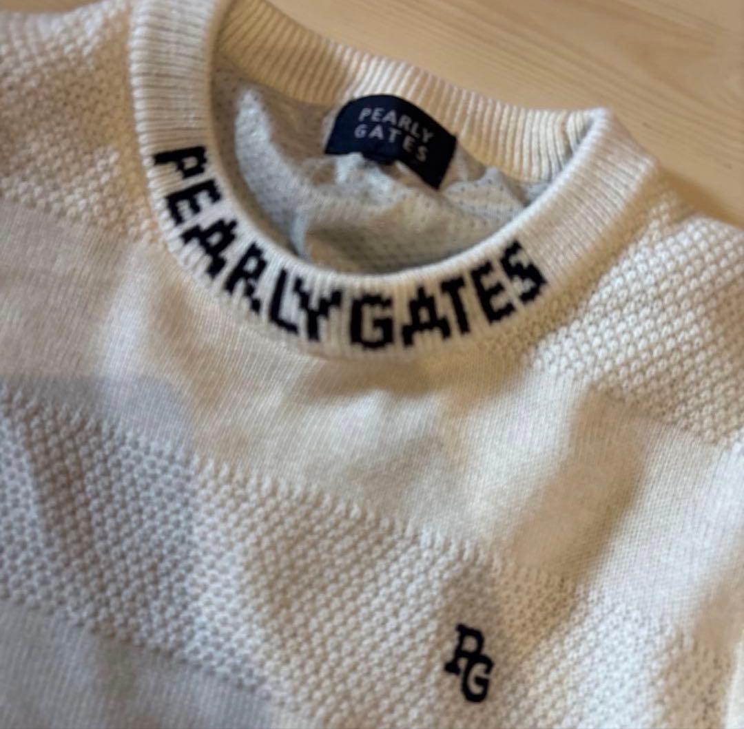 PEARLYGATES 裏付きニット