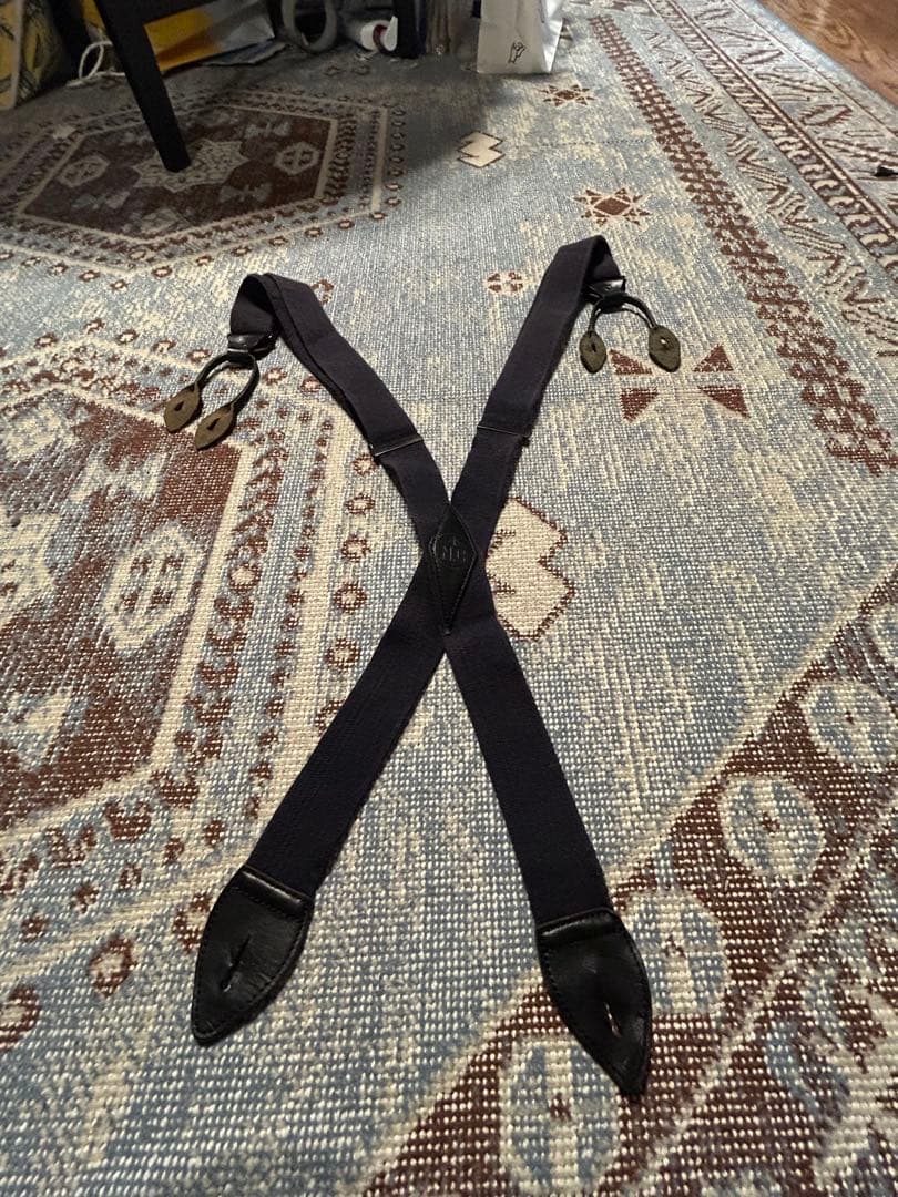 ナイジェルケーボン US アーミー サスペンダー ネイビー