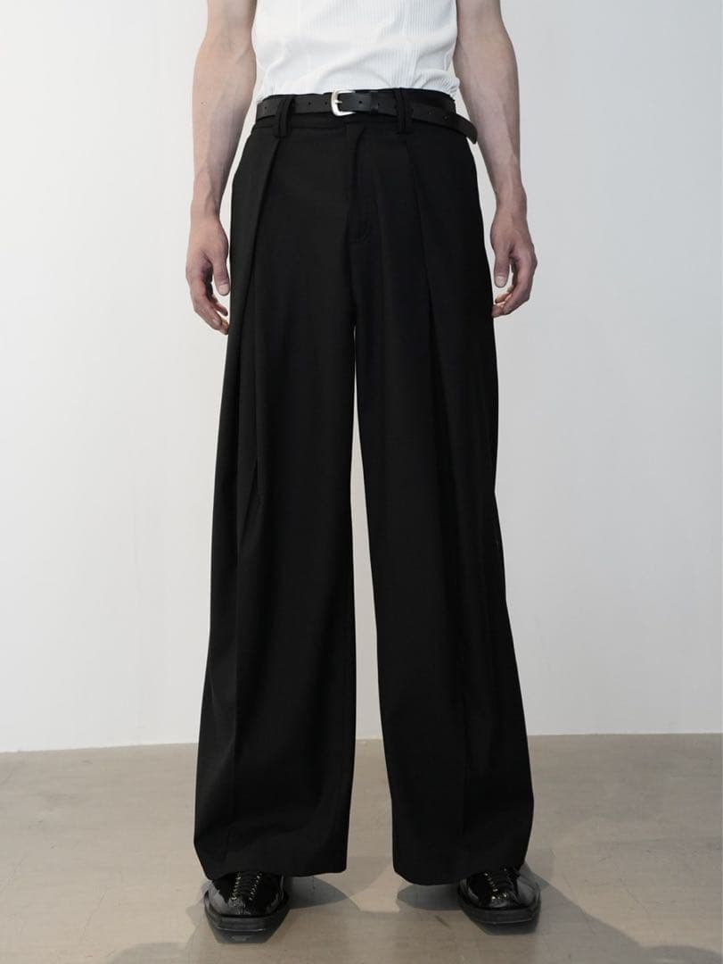 【CS】Cross tuck drape slacks サイズ1