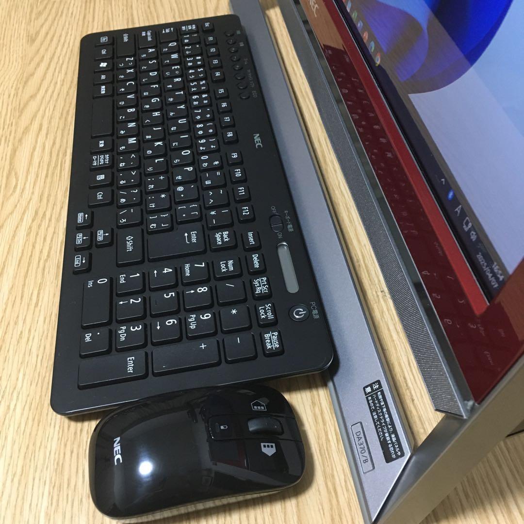 NEC 一体型 デスクトップ Win11 新品SSD搭載 地デジ カメラ 取説